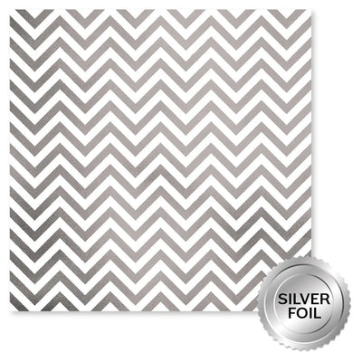 Lavender & Roses Silver Foil F 12x12 Paper (6pc Bulk Pack) 32262