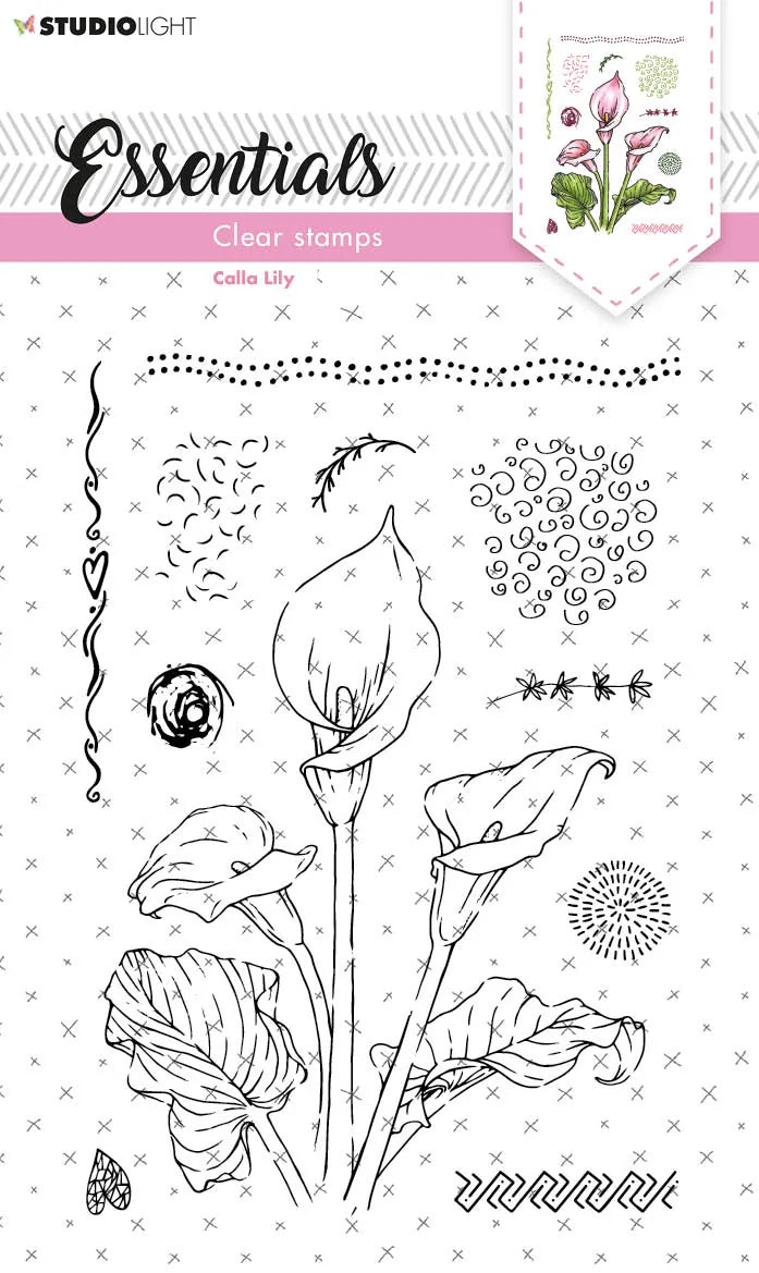 Tampons transparents SL Calla Lily Essentials 105x148x3mm 11 pièces no.156