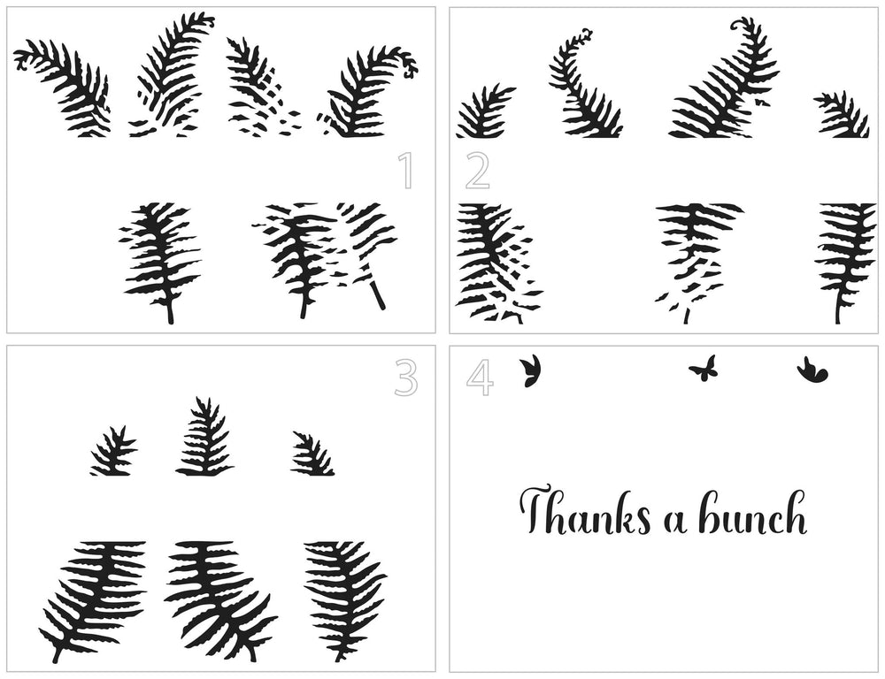 The Crafters Workshop Layered Fern Banner — Ecstasy Crafts