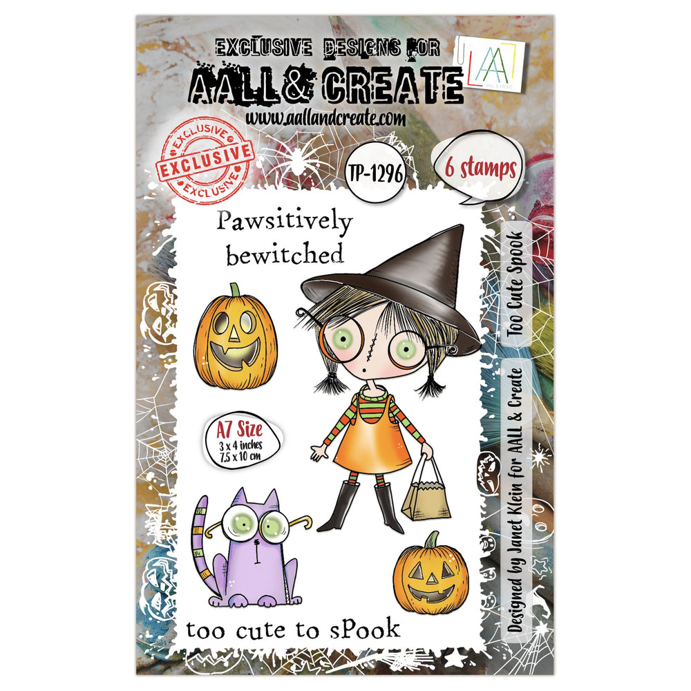 AALL and Create - A7 Stamp Set - Too Cute Spook — Ecstasy Crafts