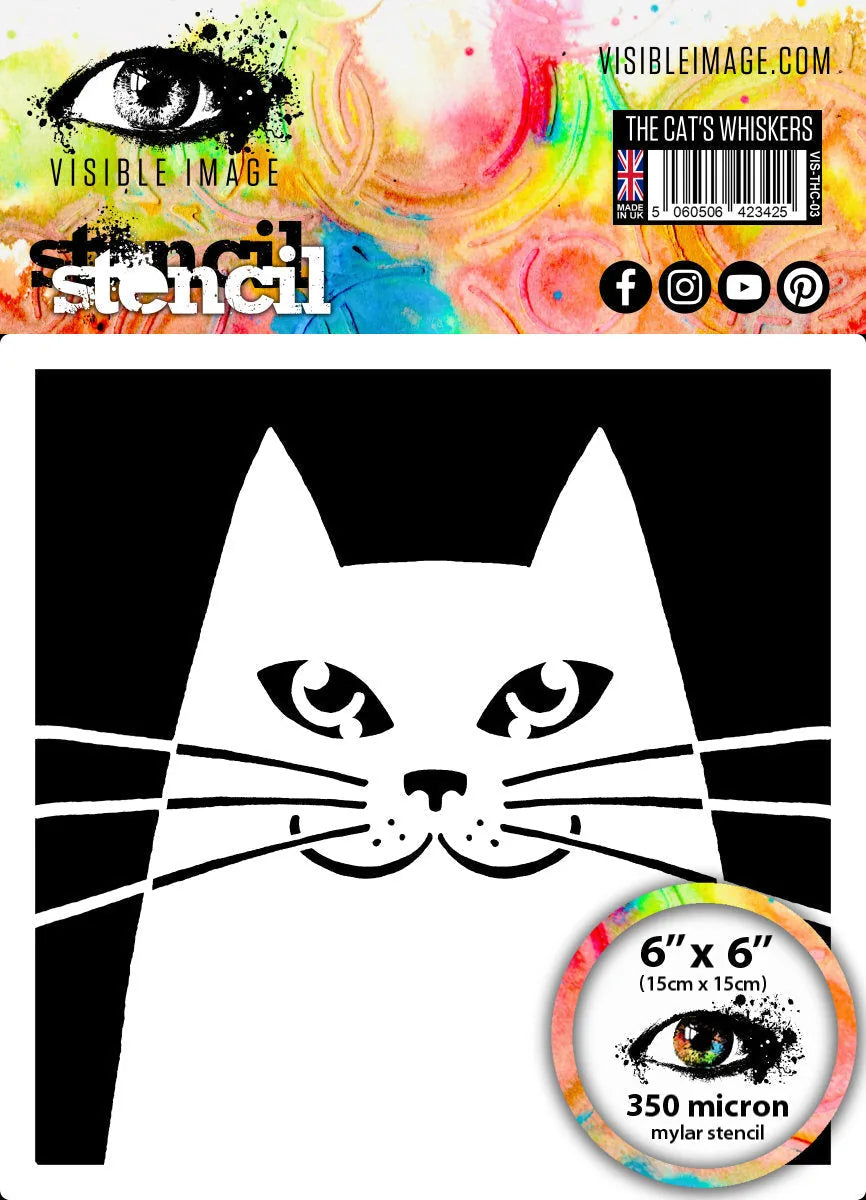 Pochoir "The Cat's Whiskers" Visible Image - 6 x 6