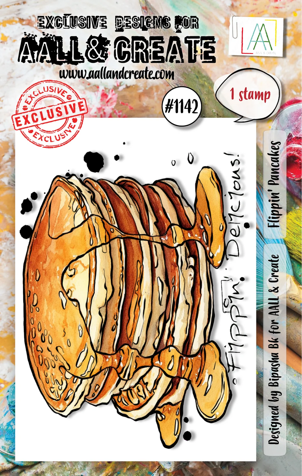 AALL and Create - A7 Stamp Set - Flippin' Pancakes — Ecstasy Crafts
