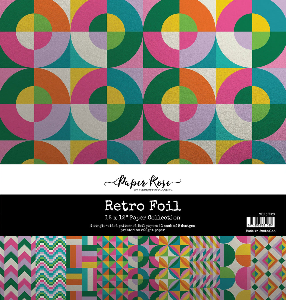Retro Foil 12x12 Paper Collection 32526 — Ecstasy Crafts