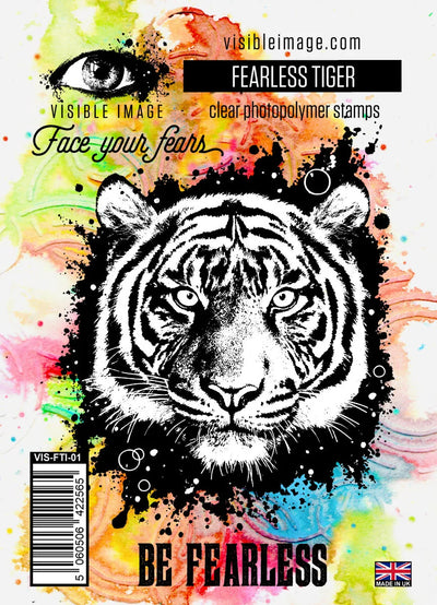 Visible Image Tigre Intrépide - Jeu de tampons A6