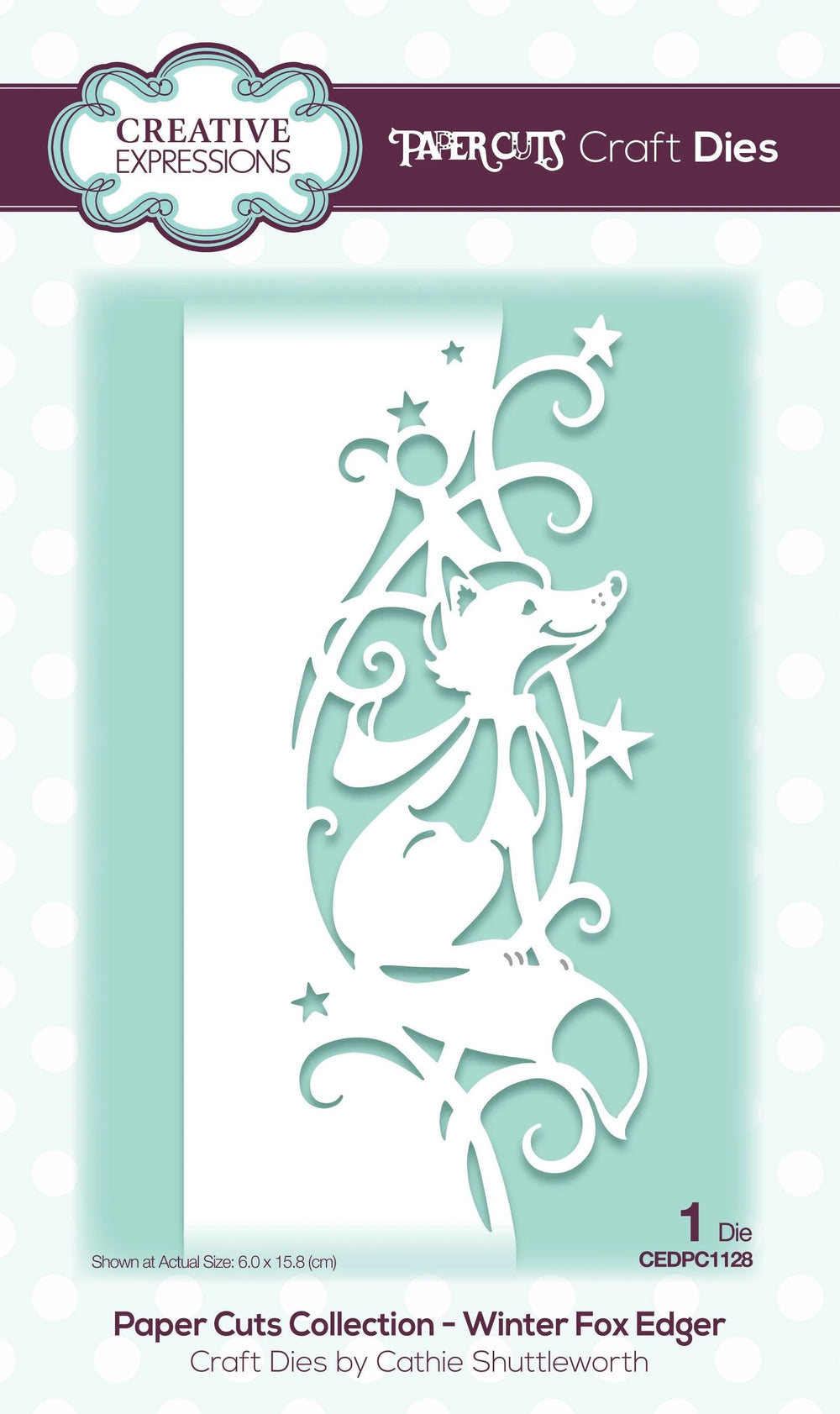 Creative Expressions Paper Cuts Edger Renard d'hiver - Matrice de découpe
