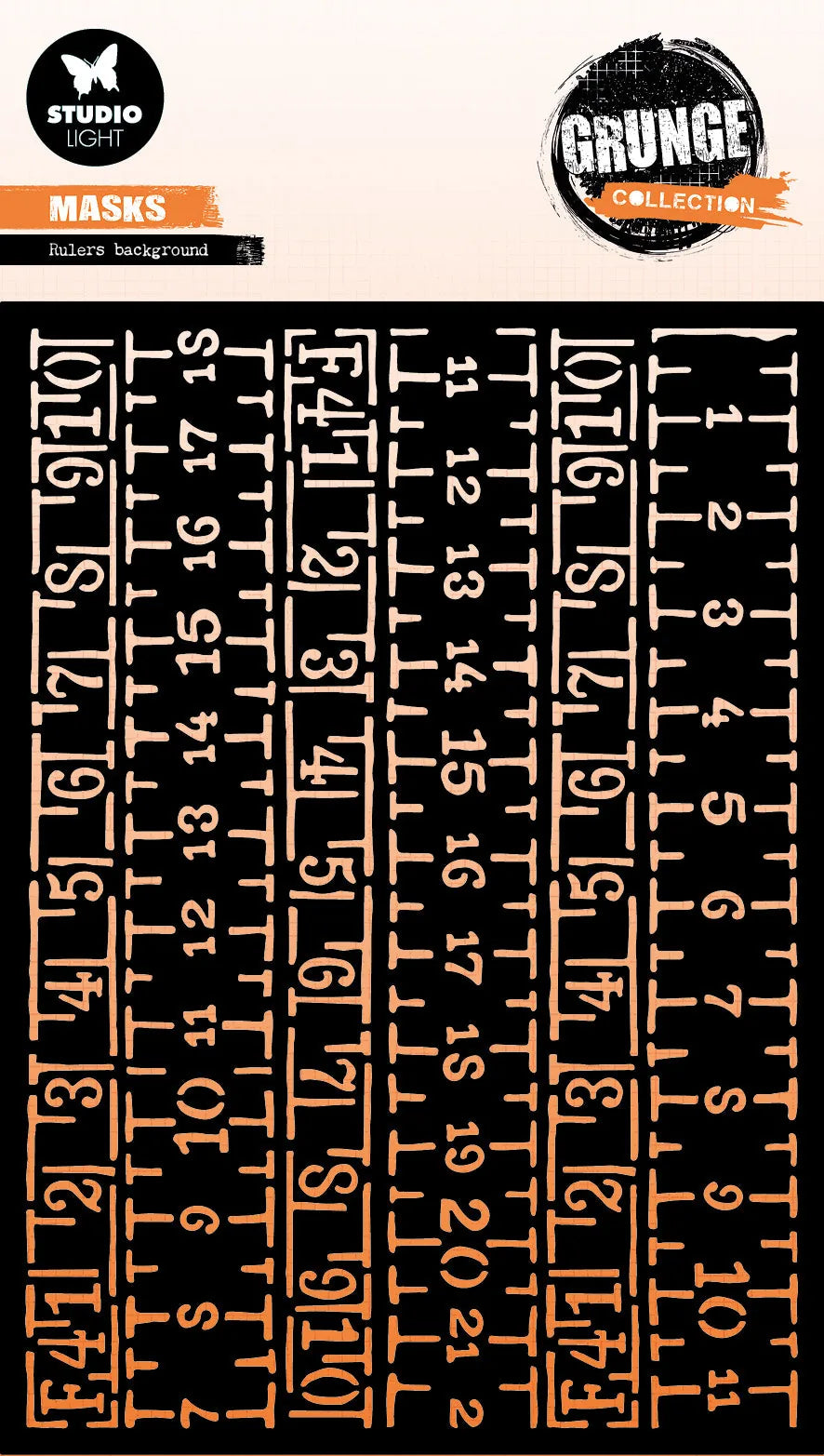 SL Mask Ruler Background Grunge Collection 1 PC