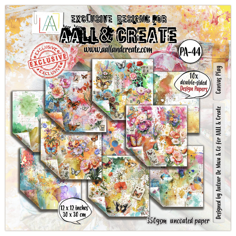 AALL and Create - 12x12 Design Paper - Canvas Play — Ecstasy Crafts