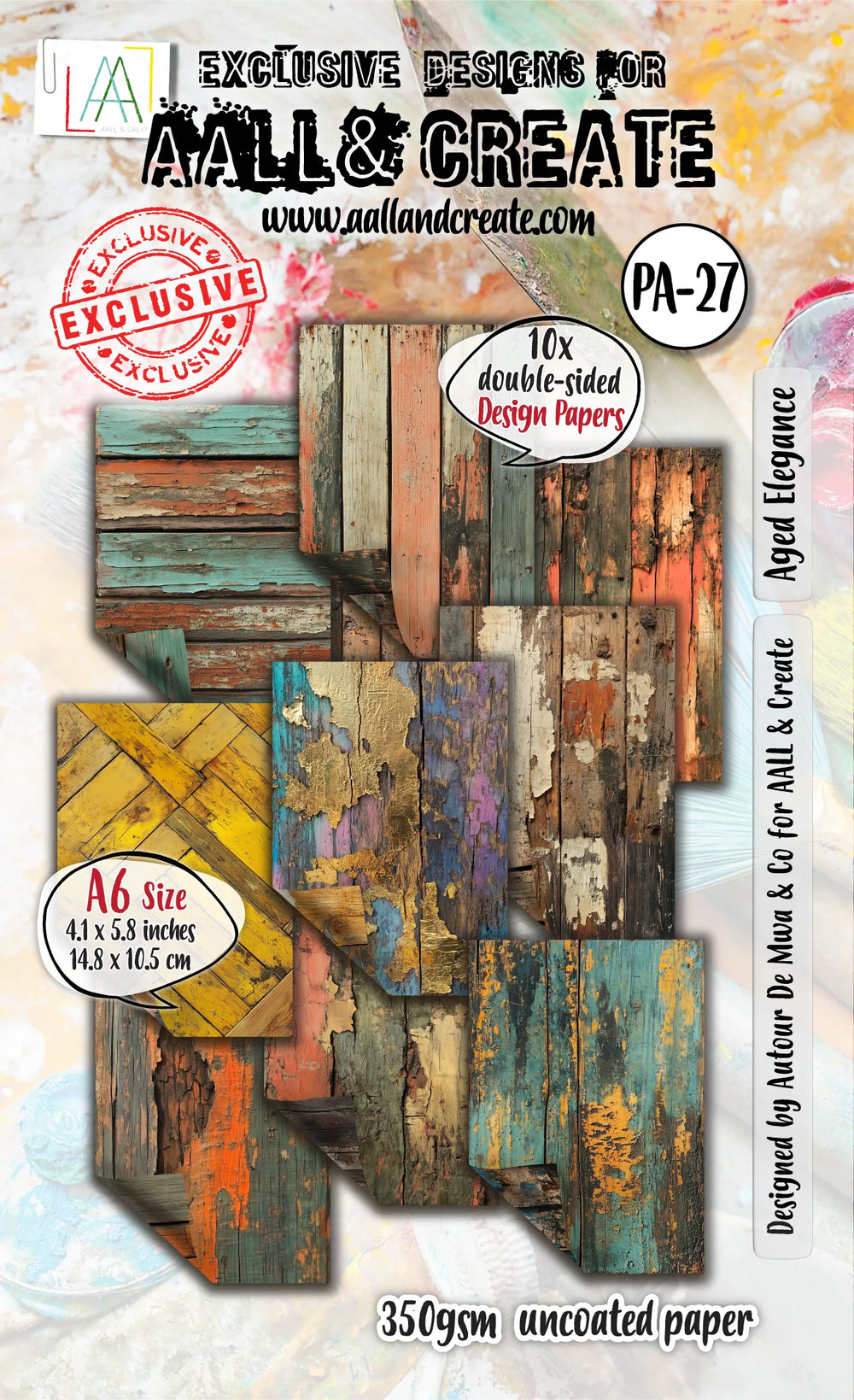 AALL and Create - A6 Design Paper - Aged Elegance — Ecstasy Crafts