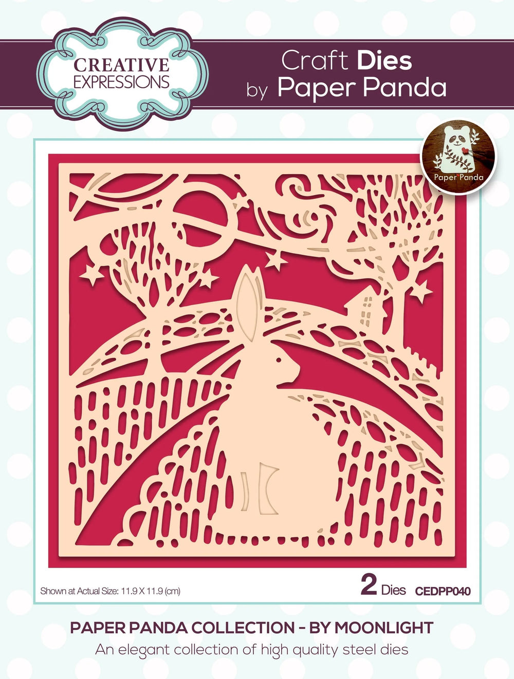 Creative Expressions Paper Panda By Moonlight Craft Die — Ecstasy Crafts
