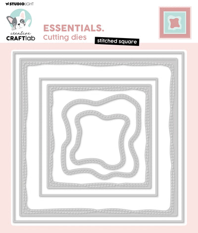 CCL Cutting Die Stitched Square Essentials 147x147x1mm 6 PC nr.761