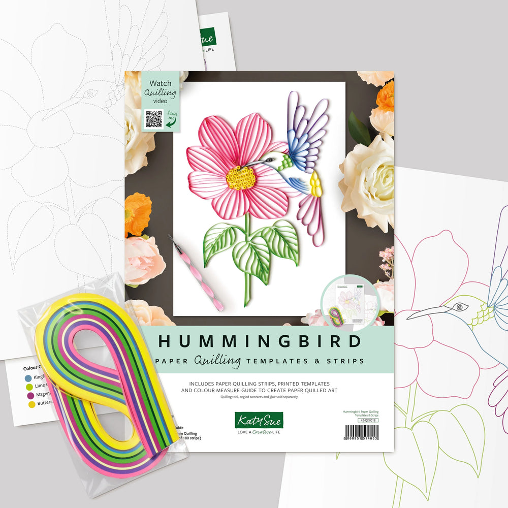 Hummingbird Quilling Template Kit — Ecstasy Crafts