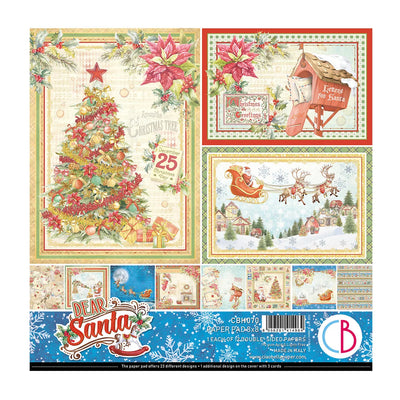 Bloc-notes Ciao Bella Dear Santa 8"x8" 12/Paq