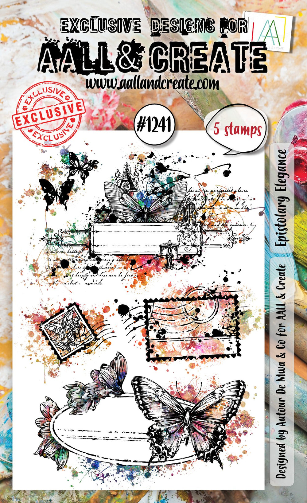 AALL and Create - A6 Stamp Set - Epistolary Elegance — Ecstasy Crafts