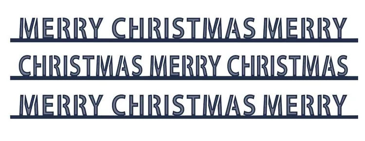 Festive Collection Triple Merry Christmas