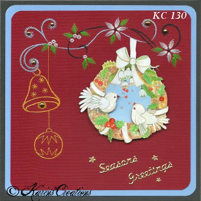 Motif de broderie KC - Ornements de Noël à suspendre