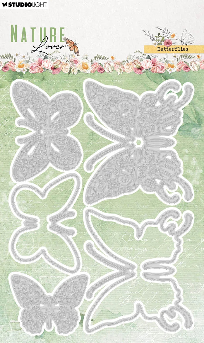 Matrices de découpe SL Papillons Amoureux de la nature 103x144x1mm 5 Pcs no.769