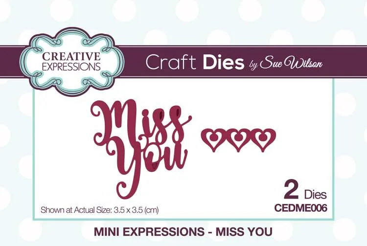 Collection Mini Expressions Miss You - Pochoir