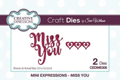 Collection Mini Expressions Miss You - Pochoir