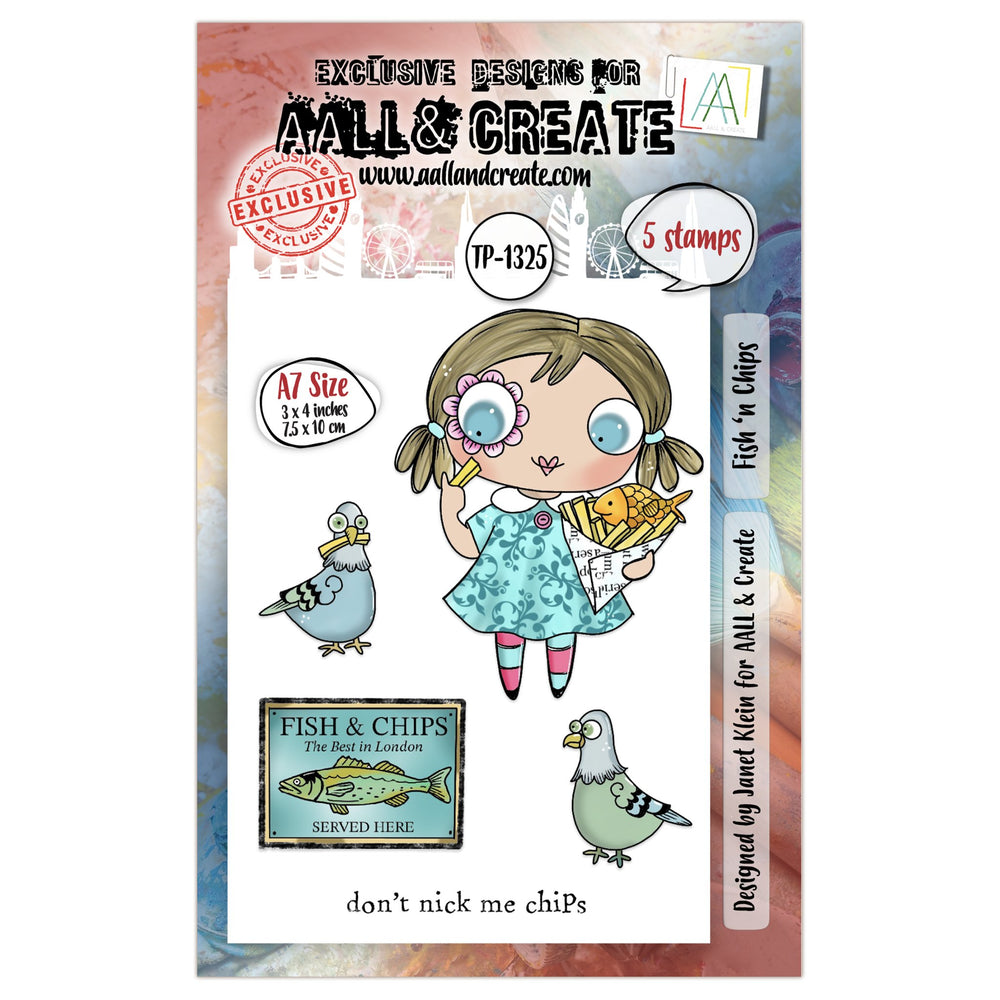 AALL and Create - A7 Stamp Set - Fish ‘n Chips — Ecstasy Crafts