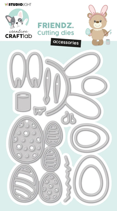 CCL Cutting Die Accessoires Easter Friendz 126x84x1mm 12 PC nr.506