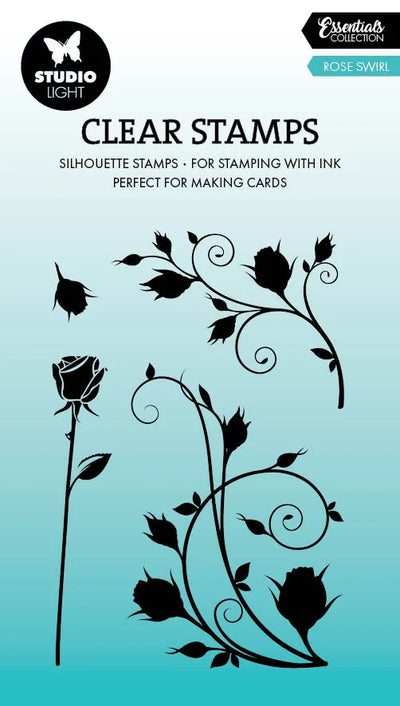 SL Clear Stamp Rose Swirl Essentials 4 PC