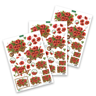 Découpage prédécoupé – Poppy Barrow (Paquet de 3)