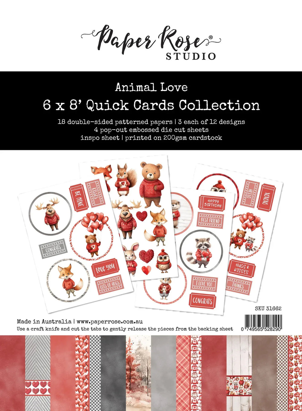 Animal Love 6x8" Quick Cards Collection 31662 — Ecstasy Crafts