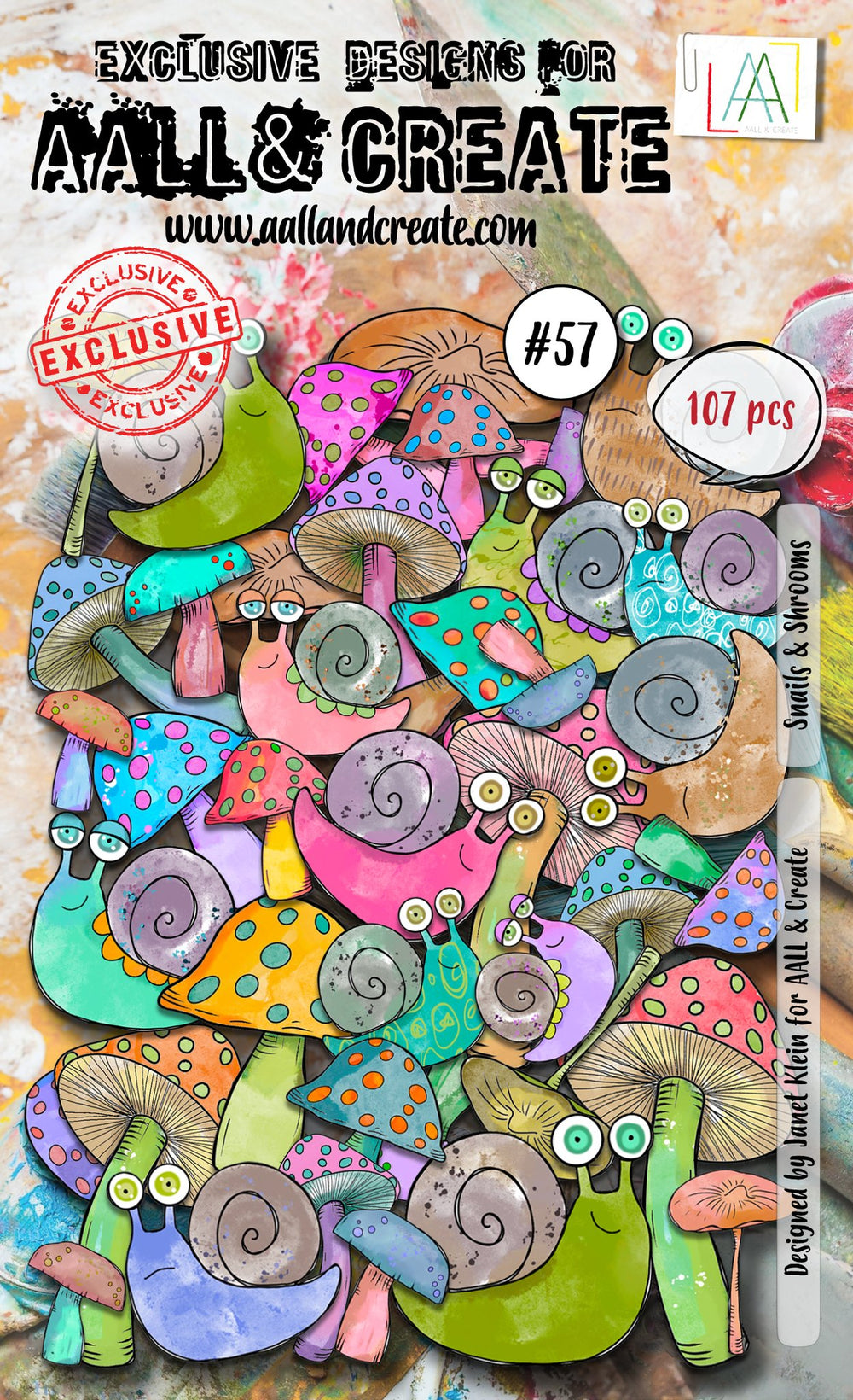 AALL and Create Ephemera Die-Cuts - Snails & Shrooms — Ecstasy Crafts