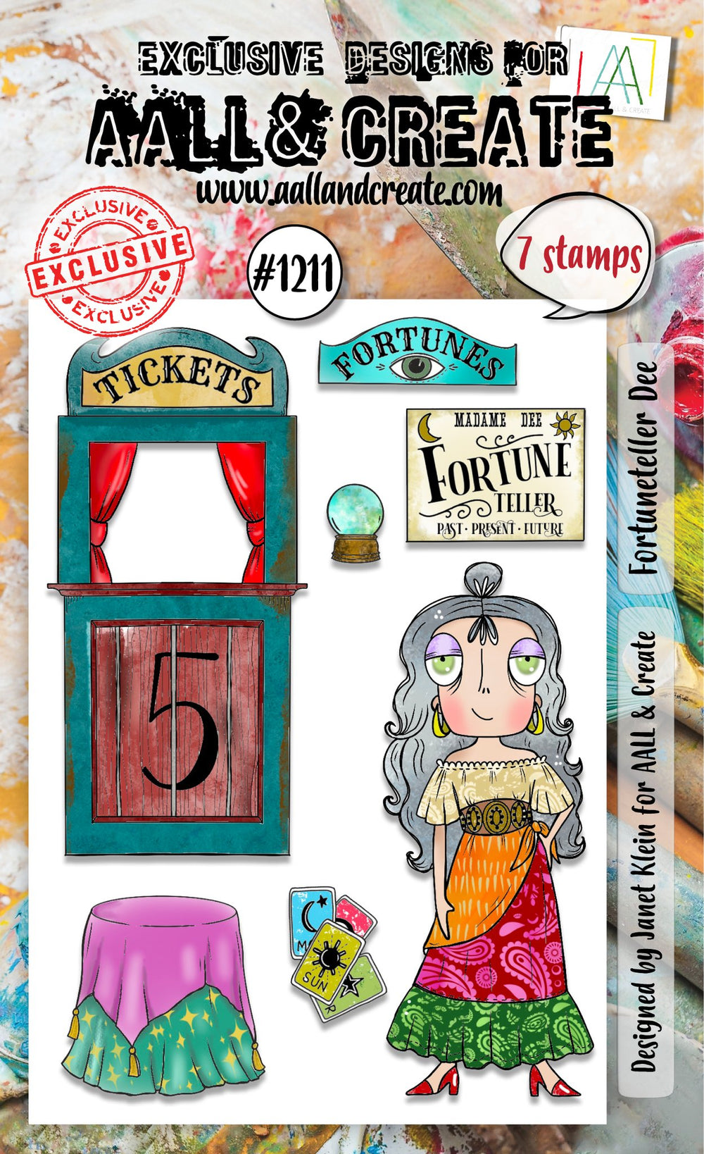 AALL and Create - A6 Stamp Set - Fortuneteller Dee — Ecstasy Crafts