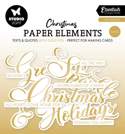 SL Paper Elements Sentiments Dorés Essentiels Classiques 40 Pièces