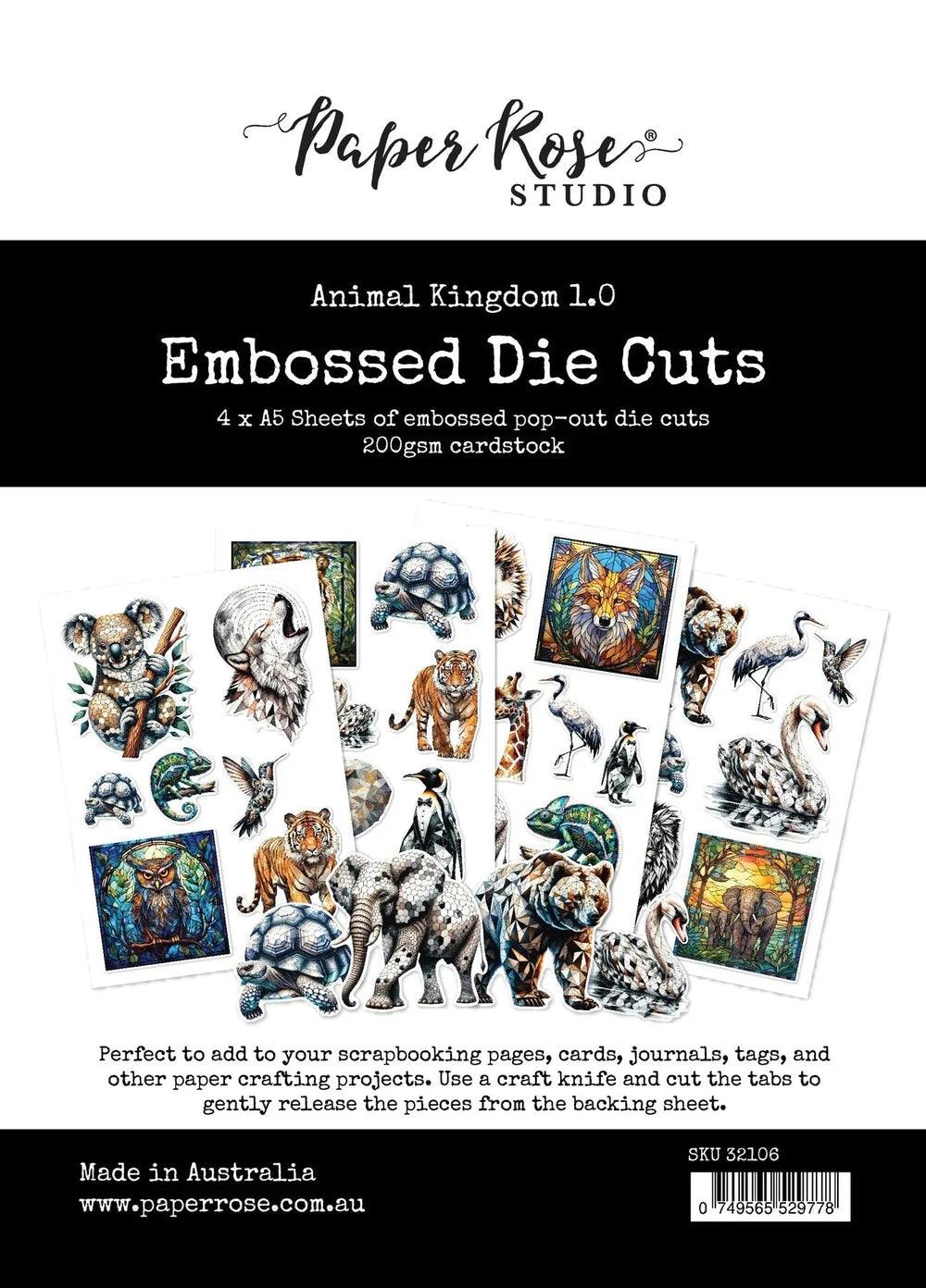 Animal Kingdom 1.0 Embossed Die Cuts 32106 — Ecstasy Crafts