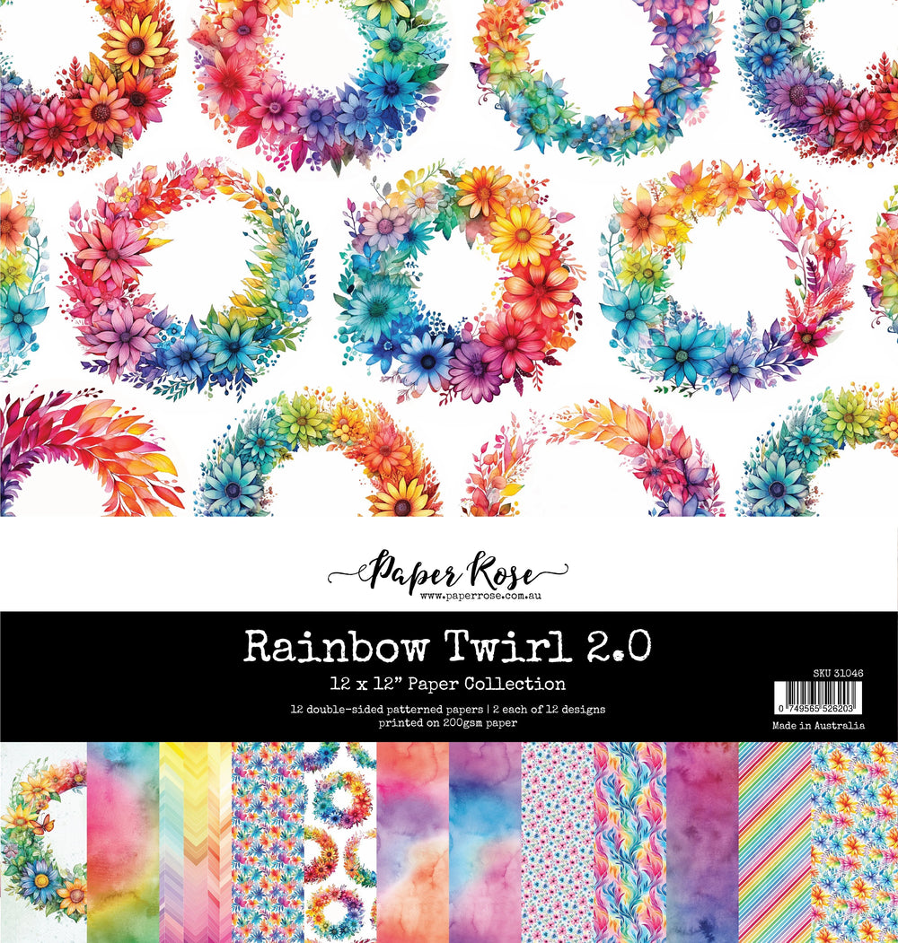 Rainbow Twirl 2.0 12x12 Paper Collection 31046 — Ecstasy Crafts