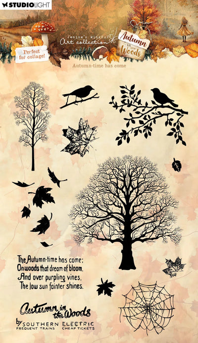 JMA Clear Stamps Autumn-Time Has Come Autumn In The Woods 12 Pieces
