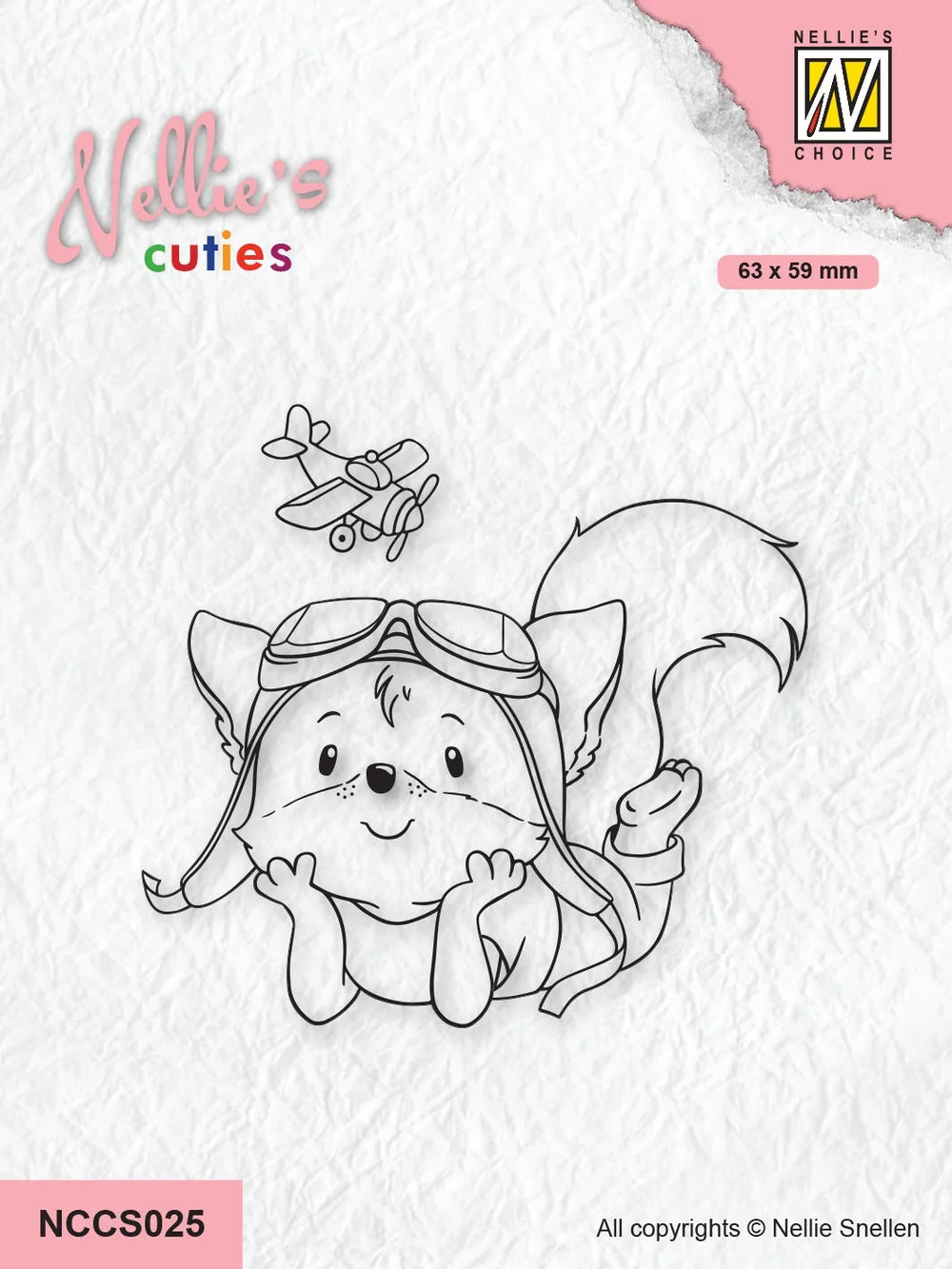 Nellie's Choice Tampon Clair Nellie's Cuties - Rêve de devenir pilote