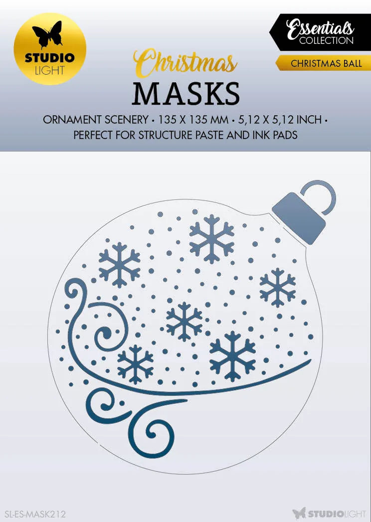 SL Mask Christmas Ball Essentials 135x135x1mm 1 PC nr.212