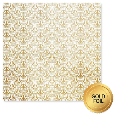 Joie de mariage papier doré métallisé D 12 x 12 (paquet en vrac de 6) 34521