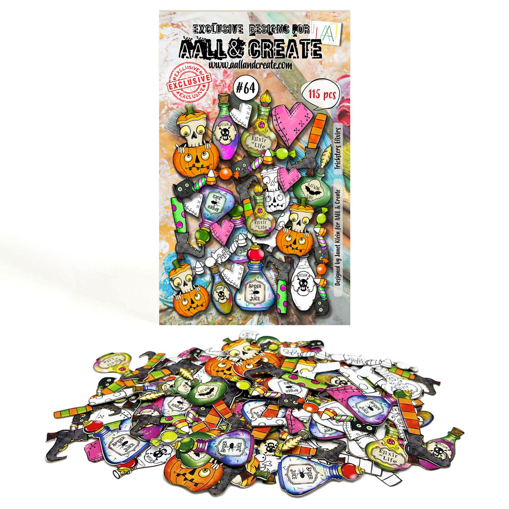 AALL and Create - Ephemera Die-Cuts - Tricksters Elixirs — Ecstasy Crafts