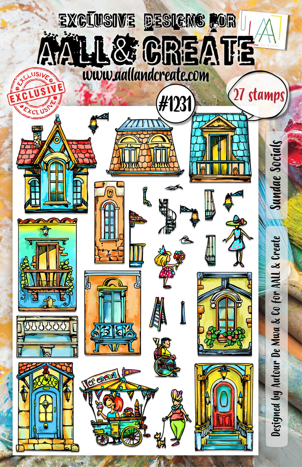 AALL and Create - A5 Stamp Set - Sundae Socials — Ecstasy Crafts