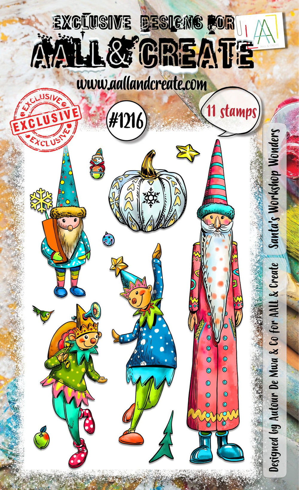AALL and Create - A6 Stamp Set - Santa's Workshop Wonders — Ecstasy Crafts