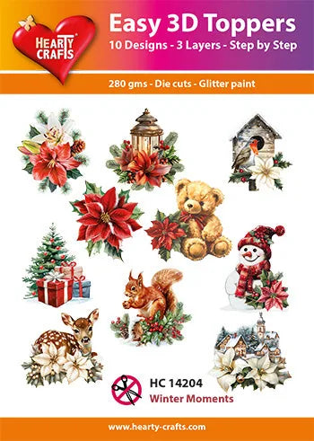 Hearty Crafts Easy 3D-Toppers - Moments d'hiver