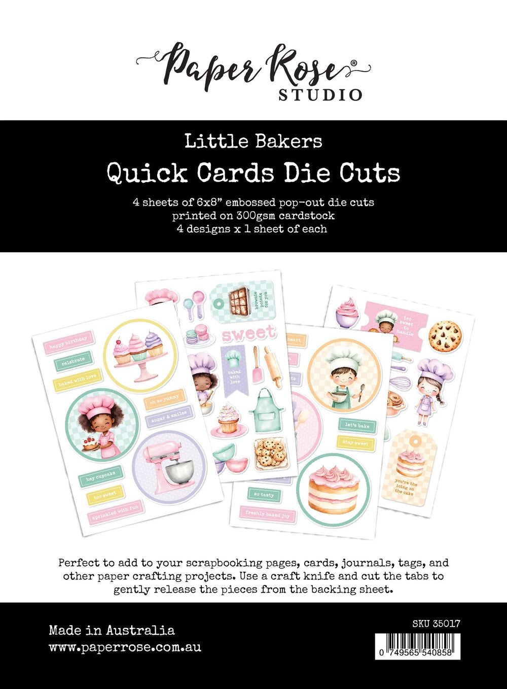 Little Bakers Découpes Rapides pour Cartes 35017