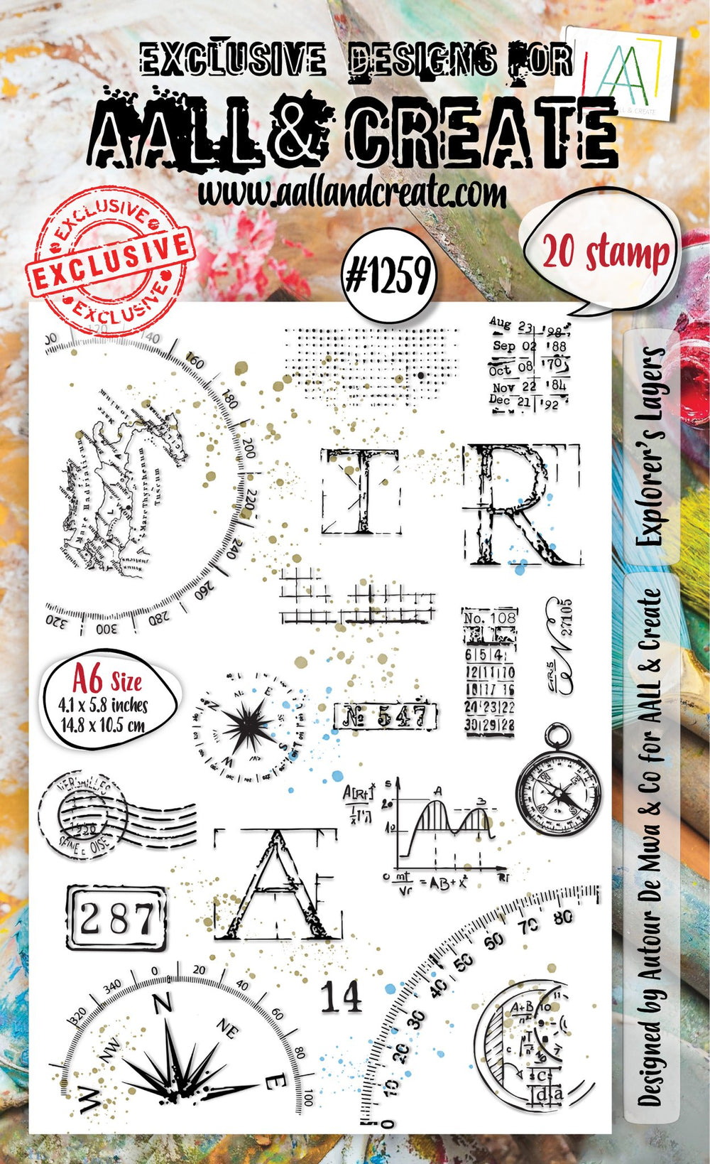 AALL and Create - A6 Stamp Set - Explorer's Layers