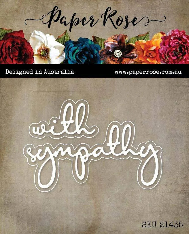 Avec Sympathie Pochoir Métallique à Découper Fin 21435