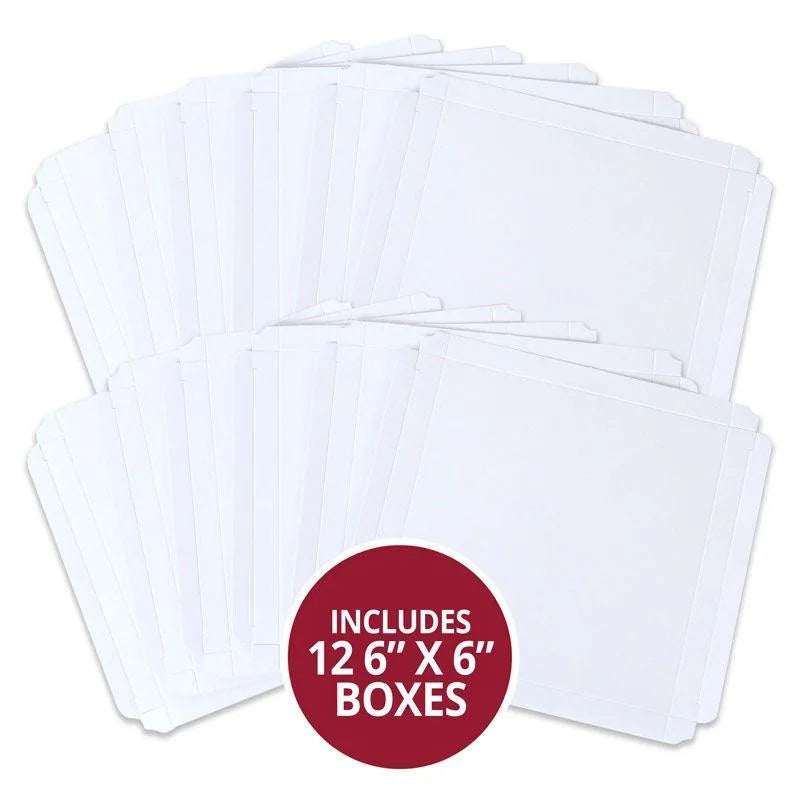 Handmade Card Boxes 6" x 6" - 12 x Boxes