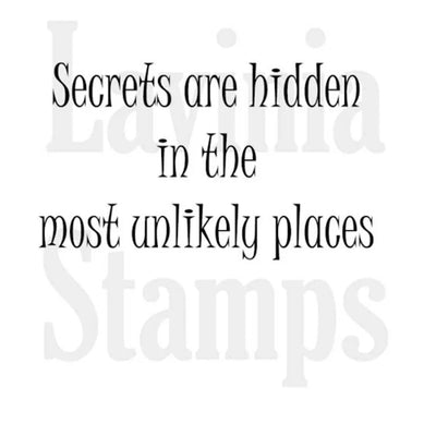 Tampon Lavinia - Les secrets sont cachés