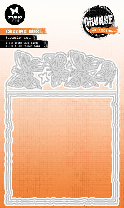 Matrice de découpe SL Carte Papillon Collection Grunge 185x135x1mm 7 Pç nr.500