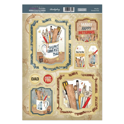 Hunkydory Topper Favourites - Le Meilleur Papa du Monde