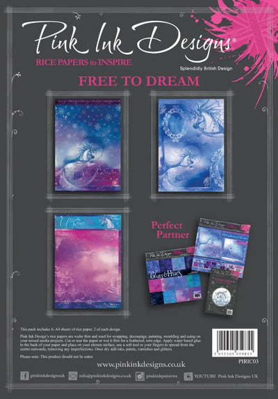 Papier de riz A4 Free To Dream