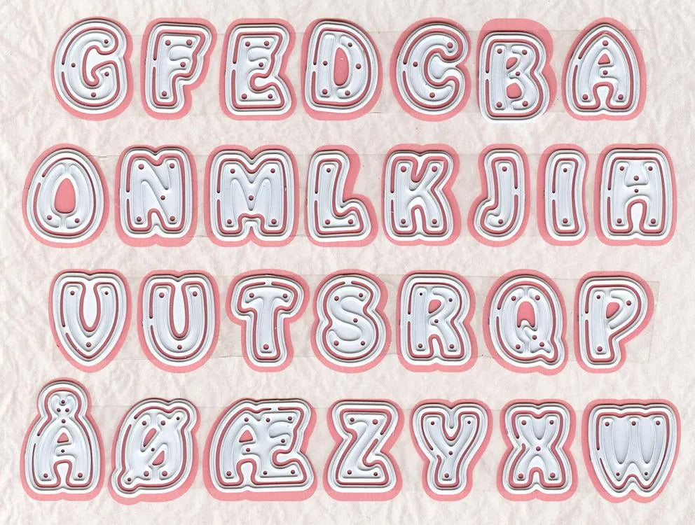 Matrices de découpe - Alphabet