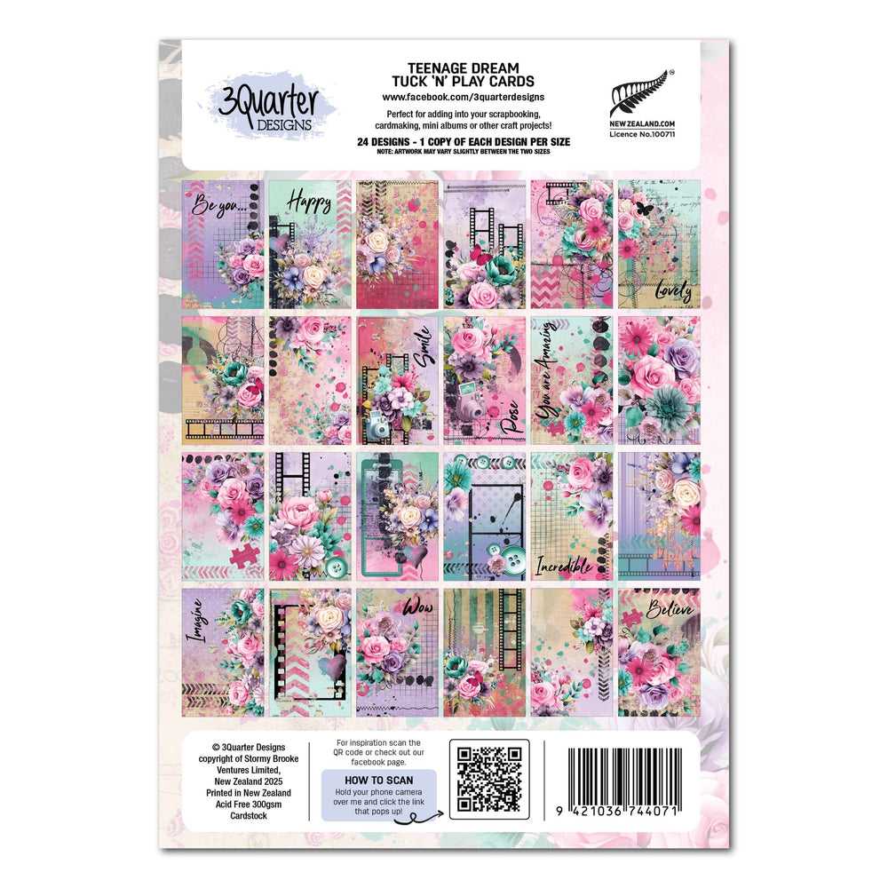 3Quarter Designs Teenage Dream - Tuck N Play Cards — Ecstasy Crafts (photo 2)
